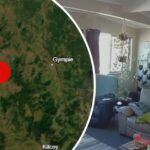 O epicentro de Tremble Kilkivan, oeste em ginástica e 256 km ao norte de Brisbane, às 9h50.