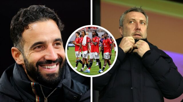 O zagueiro do Manchester United, Lenny Yoro, no Aberto da França, em Roland Garros, em 2025, em Paris, França.
