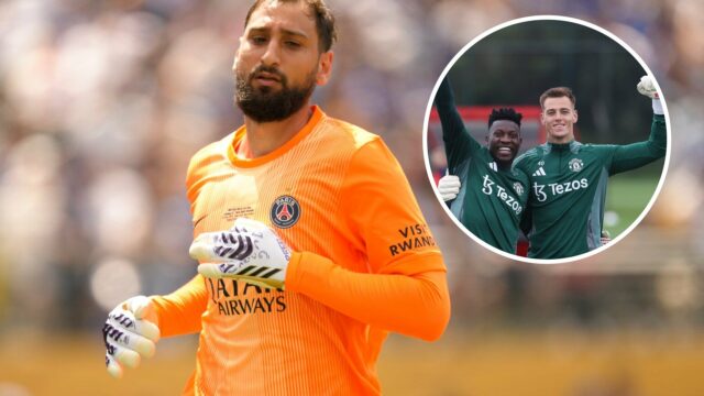 Gianluigi Donnarmma, enfrentando o Chelsea na Copa do Mundo do clube