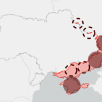 Map Shows como Rússia e Ucrânia poderiam trocar terras para terminar a guerra