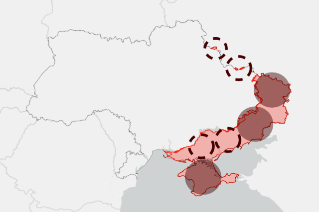 Map Shows como Rússia e Ucrânia poderiam trocar terras para terminar a guerra


