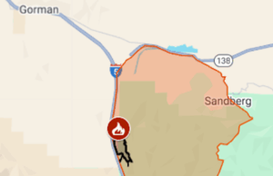 Mapa: abrigo de animais para fogo real queimado rapidamente na I-5 Wine Vine Mapa: abrigo de animais para fogo real queimado rapidamente na I-5 Wine Vine