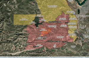 Maps Shows Where Canyon Fire é queimado no sul da Califórnia Maps Shows Where Canyon Fire é queimado no sul da Califórnia