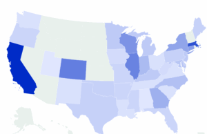 Maps Shows onde Walgreens está trancado Mapa de visualização