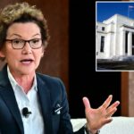 Mary Daly fala no Federal Reserve Bank em San Francisco.