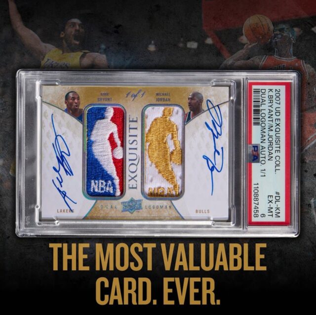 Michael Jordan Kobe Bryant NBA Card vende por um recorde de US $ 12,9 milhões