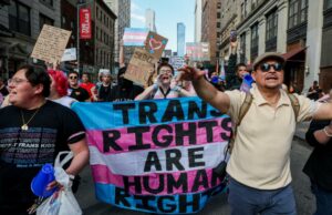 NYC abre os primeiros contribuintes transgêneros nos EUA. Dia de Transporte da Marcha da Visibilidade em Nova York.