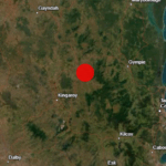 O epicentro de Tremble Kilkivan, oeste em ginástica e 256 km ao norte de Brisbane, às 9h50.
