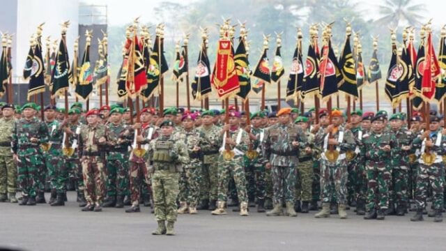 Não é o ideal, as razões do TNI adicionaram 6 novos Kodam, 20 Brigif e 100 Batalhões de Infantaria


