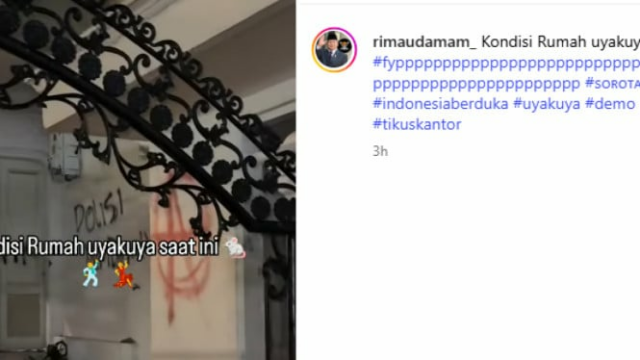 Nove saqueando a casa de Uya Kuya foi presa, outros foram caçados 

