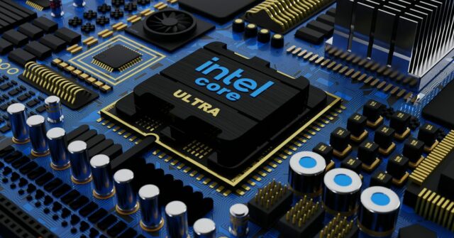 15.000 cortes de trabalho Intel | Imagem estilizada do chip Intel