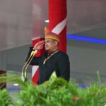 O 80º aniversário da Indonésia indonésia, o governador, o vice -governador e o secretário provincial de Sumatra del Norte