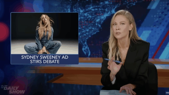 O Daily Show responde aos republicanos que anunciam o Sydney Sweeney American Eagle

