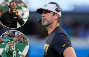 O abridor de Jets ainda está coberto por Shadow of Aaron Rodgers – mesmo que Aaron Glenn não admita O abridor de Jets ainda está coberto por Shadow of Aaron Rodgers - mesmo que Aaron Glenn não admita