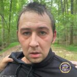 Austin Robert Drummond, 28, um homem do Tennessee suspeito de assassinar quatro membros da família em um ataque maligno, foi preso após uma semana em corrida