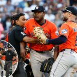 Durante a sétima rodada do Astros 7-3, as perdas de estrada com Red Sox em 2 de agosto de 2025.