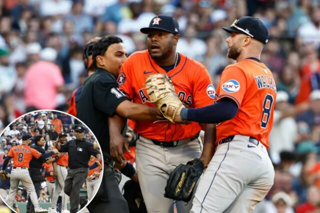 Durante a sétima rodada do Astros 7-3, as perdas de estrada com Red Sox em 2 de agosto de 2025.