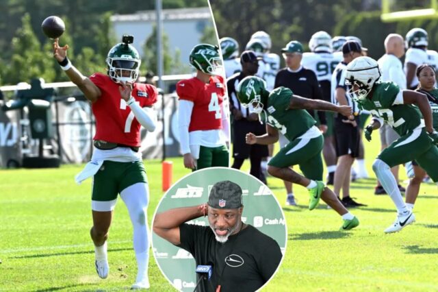 O campo de treinamento do Jets Scimmage é transformado em uma bagunça bagunçada

