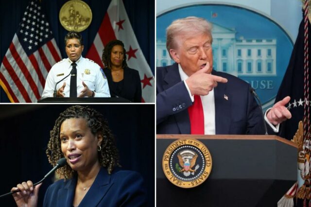 O chefe da polícia de DC, o prefeito se compromete a apoiar Trump: "Estamos aqui para cooperar"

