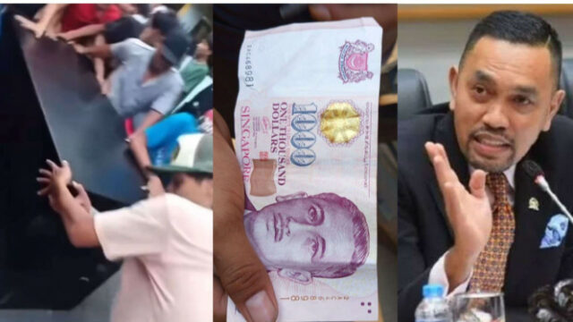 O cofre de Sahroni foi saqueado pelas massas, 1.000 notas de dólar de Cingapura também foram conquistadas no meio do tumulto 

