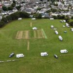 O Plymstock Cricket Club em Devon foi adquirido por viajantes por quase uma semana no mês passado