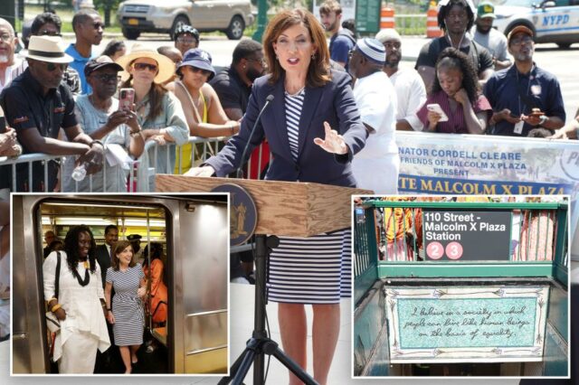 O governador Hochul muda os nomes da estação de metrô do Central Park em Direitos Cívicos Revolucionário Malcolm X

