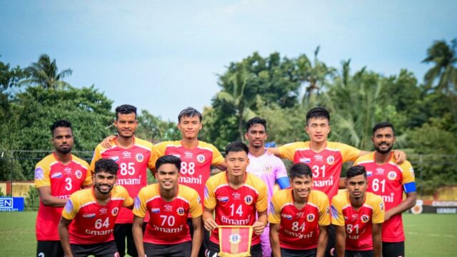 O leste de Bengala sofreu uma derrota de 0-2 contra a Police AC na Liga de Futebol de Calcutá

