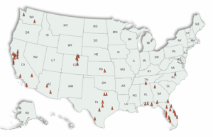 O mapa mostra que os preços das casas estão caindo em um terço dos lugares no nacional O mapa mostra que os preços das casas estão caindo em um terço dos lugares no nacional