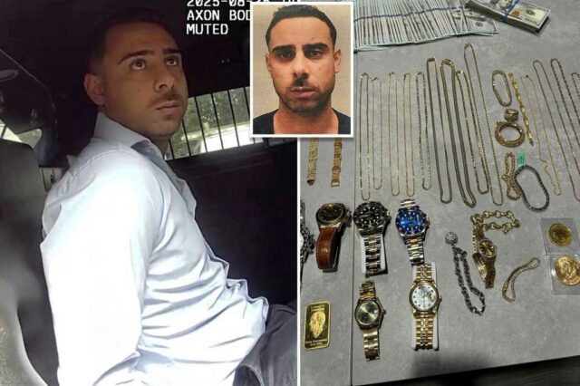 O migrante ilegal chamado 'Taking A Trip Gypsy' preso por roubos de joias preciosos de cross-country depois de Kid, 10, visto mostrando US $ 40 mil Rolex 


