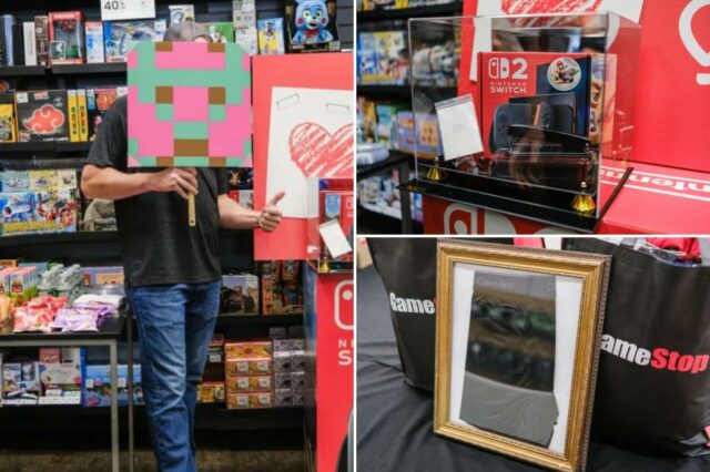 O misterioso licitante gastou US $ 250.000 no Bursted Nintendo e um par de roupas íntimas do CEO Gamestop para uma organização de caridade

