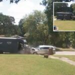 Material cinematográfico sobre o fracasso do motorista adormecido na Amazon Van no Texas.