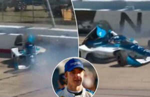 O motorista da IndyCar David Malukas transportou para o hospital local após um acidente assustador O motorista da IndyCar David Malukas transportou para o hospital local após um acidente assustador