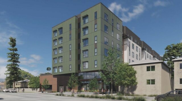 O negócio aumenta o desenvolvimento acessível das casas acessíveis perto do site proposto em San Jose Bart

