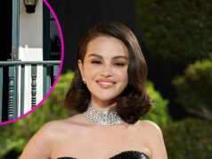 O olhar sensual de Selena Gomez desencadeia uma mexer enquanto ela apresenta em uma varanda Selena Gomez batia seu lado sexy em Boyshorts enquanto posa em uma varanda