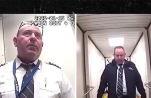 O piloto aéreo não é juramento, o corpo não viaja no vídeo da câmera de vídeo Southwest-Kal-08-2025