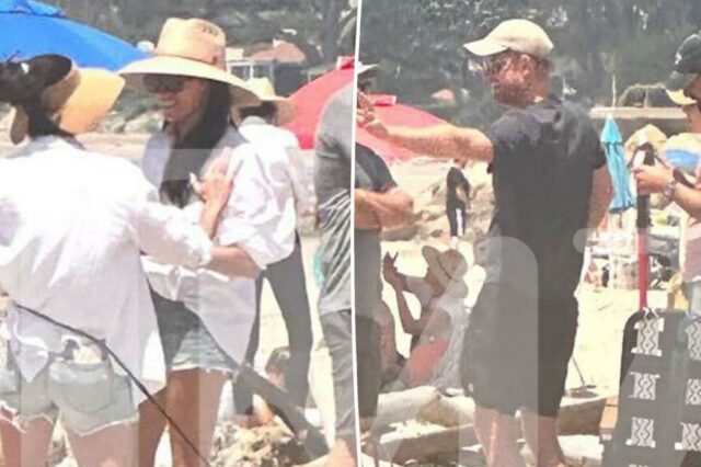 O príncipe Harry e Meghan Markle notaram em uma saída de família para a praia como filho Archie, 6 anos, faz aulas de surf

