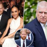 O príncipe Harry responde às alegações de que teve uma luta sangrenta com o príncipe Andrew nos comentários de Meghan Markle
