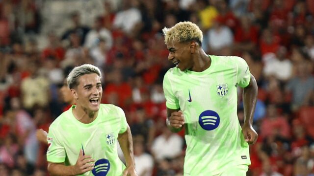 O resultado de Yamal e Rafinha quando Barcelona começa a defesa do título da La Liga, vencendo nove pessoas majorca

