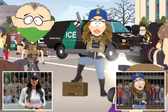 O secretário do DHS Kristi Noem explode "South Park" depois que o show zomba brutalmente de sua aparência

