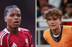 O talento do Arsenal Max Dowman resume 16 -ano -old Rio Ngumoha com uma interpretação de 2 palavras após a vitória do clube atlético de Liverpool Youngster de Liverpool O talento do Arsenal Max Dowman resume 16 -ano -old Rio Ngumoha com uma interpretação de 2 palavras após a vitória do clube atlético de Liverpool Youngster de Liverpool