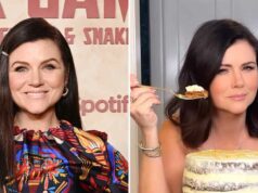 O vídeo de ‘cenoura nu’ de Tiffani Thiessen está se tornando viral Tiffany Thiessen abandona roupas para vídeo de bolo de cenoura nua que está se tornando viral