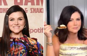 O vídeo de ‘cenoura nu’ de Tiffani Thiessen está se tornando viral Tiffany Thiessen abandona roupas para vídeo de bolo de cenoura nua que está se tornando viral