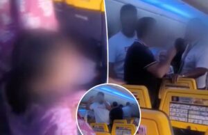 O vôo da Ryanair sai do trilho O vôo da Ryanair sai do trilho