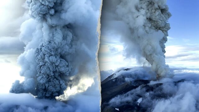 O vulcão russo explode pela primeira vez nos séculos após um terremoto maciço que atinge a península de Kamchatka

