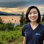 Angela Lin, engenheiro de software do Google, de 29 anos, em uma foto de 2017 no Parque Nacional Banff. Lin foi morto por uma linha de árvores em um acidente quando caminhou com amigos no dia 19 no dia 19 no Parque Nacional Yosemite. (Foto com a gentil permissão da família Lin)