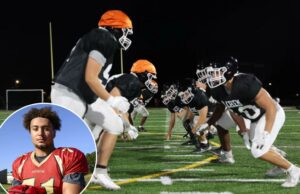 Os concorrentes de futebol de Long Island prosseguem a tradição da estrutura bloqueadores feridos Os concorrentes de futebol de Long Island prosseguem a tradição da estrutura bloqueadores feridos