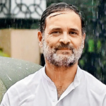 Os eleitores de Rehruland Gandhi checando yatra '