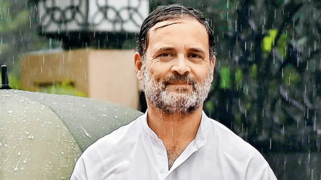 Os eleitores de Rehruland Gandhi checando yatra '

