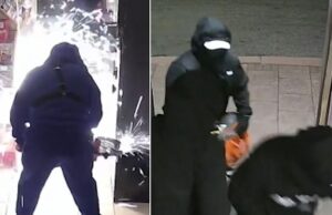 Os invasores de caixa dos caixas se gabavam de que a polícia “não tinha nenhuma evidência concreta” abaixo de £ 700.000 ladrões usando fábricas de ângulo para elogiar caixas eletrônicos abertos O grupo usou moinhos de ângulo e sofisticados