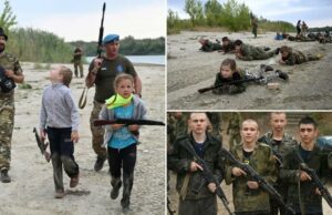 Os jovens russos descobrem para lançar explosivos, trazer rifles no treinamento para ser uma geração futura das forças armadas de Putin Os jovens russos descobrem para lançar explosivos, trazer rifles no treinamento para ser uma geração futura das forças armadas de Putin